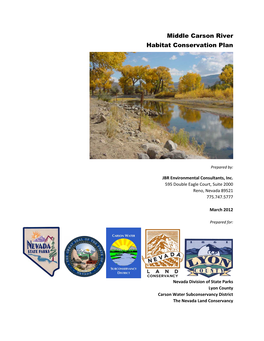 Middle Carson River Habitat Conservation Plan