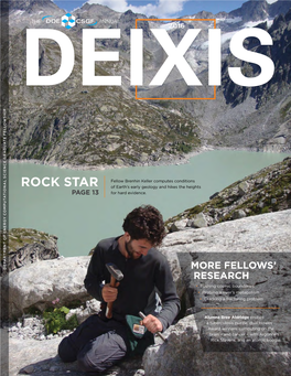 ROCK STAR of Earth’S Early Geology and Hikes the Heights PAGE 13 for Hard Evidence