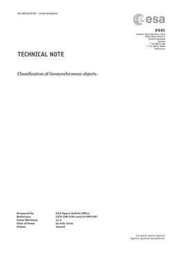 Classification of Geosynchrono