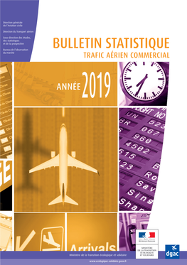 Bulletin Statistique Du Trafic Aérien Commercial, Année 2019