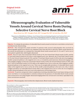Ultrasonography Evaluation of Vulnerable Vessels Around