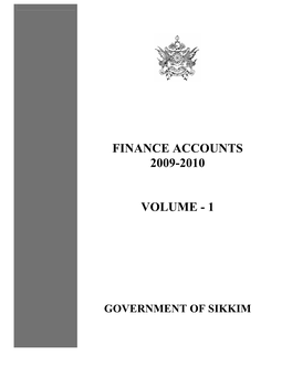 Finance Accounts 2009-2010 Volume