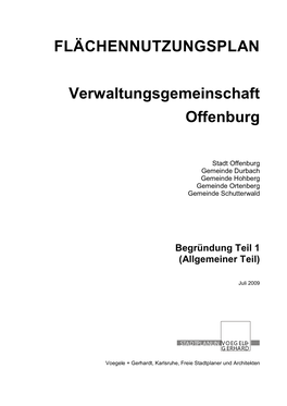 FLÄCHENNUTZUNGSPLAN Verwaltungsgemeinschaft Offenburg