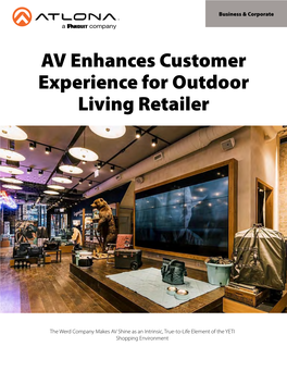 AV Enhances Customer Experience for Outdoor Living Retailer