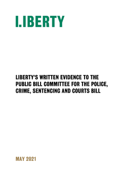 Liberty's Written Evidence to The