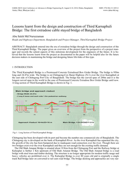 The First Extradose Cable Stayed Bridge of Bangladesh