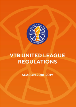 VTB United League Regulations for Season 2018/19