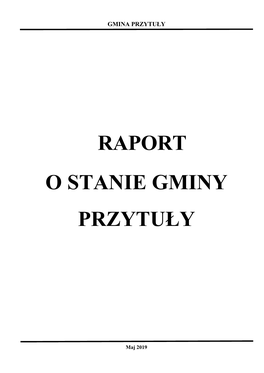 Raport O Stanie Gminy Przytuły