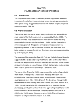 Chapter 9 Palaeogeographic Reconstruction 9.1