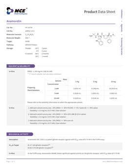 Product Data Sheet