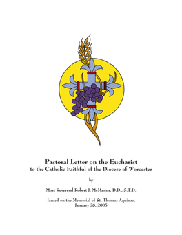 Pastoral Letter on the Eucharist to the Catholic Faithful of the Diocese of Worcester