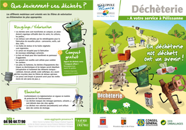 Déchèterie Dechets Verts Cartons Huiles