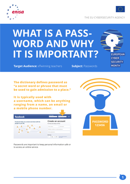 What Is a Pass- Word and Why It Is Important?