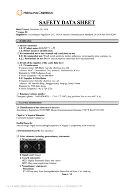 Safety Data Sheet