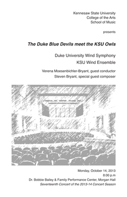 Duke University Wind Symphony and KSU Wind Ensemble, "The Duke