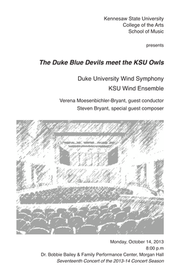 Duke University Wind Symphony and KSU Wind Ensemble, 