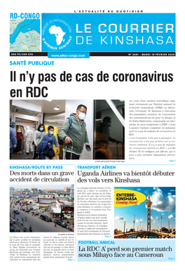 Il N'y Pas De Cas De Coronavirus En