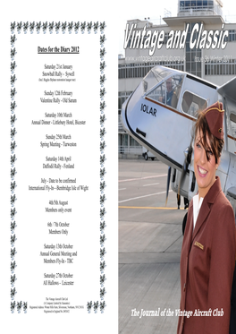 The Journal of the Vintage Aircraft Club VAC Honorary President D.F.Ogilvy