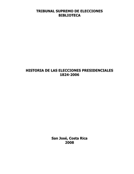 Tribunal Supremo De Eleccionesescrutinio De Elecciones Para Presidente Y Vicepresidentescelebradas El 6 De Febrero De 1994