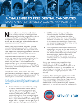 Challenge to Presidential Candidates
