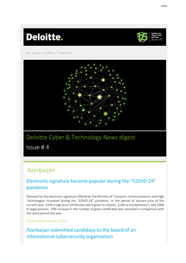 Deloitte Cyber & Technology News Digest Issue # 4 Azerbaijan