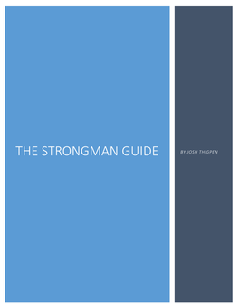 The Strongman Guide by Josh Thigpen