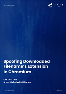 Spoofing Downloaded Filename's Extension in Chromium