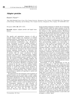 Adaptor Proteins