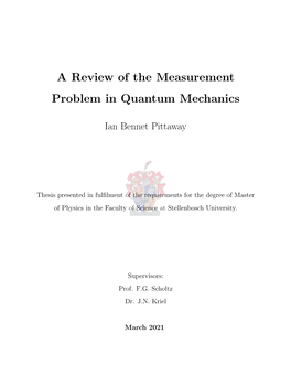 A Review of the Measurement Problem in Quantum Mechanics