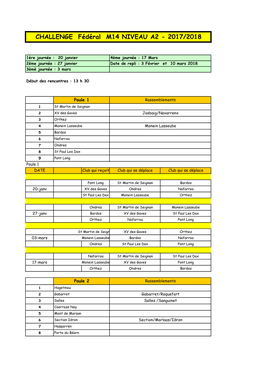 Niveau A2 - 2017/2018