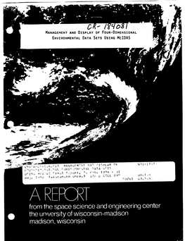 Mcidas J MANAGEMENT and DISPLAY of FOUR-DIMENSIONAL ENVIRONMENTAL DATA SETS USING Mcidas