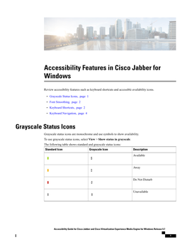 Accessibility Features in Cisco Jabber for Windows