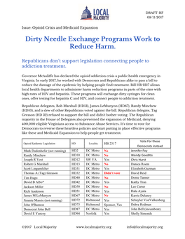 Dirty Needle Exchange Programs Work to Reduce Harm