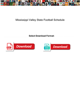 Mississippi Valley State Football Schedule