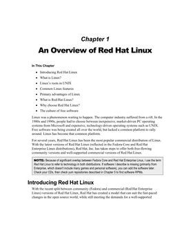 An Overview of Red Hat Linux