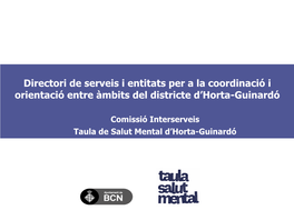 Vweb Directori Interserveis Horta-Guinardó