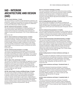 IAD - Interior Architecture and Design (IAD) 1