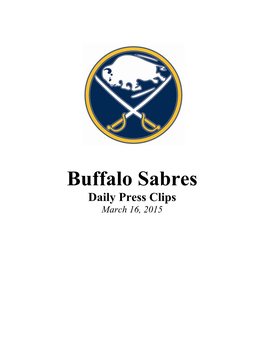 Daily Press Clips March 16, 2015