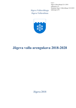 Jõgeva Valla Arengukava 2018-2028