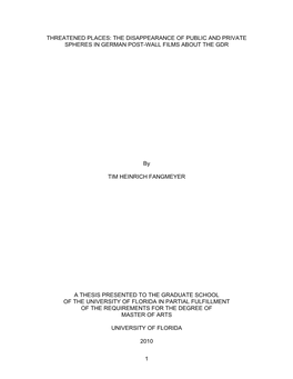 University of Florida Thesis Or Dissertation Formatting