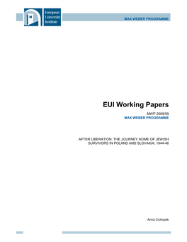 EUI Working Papers