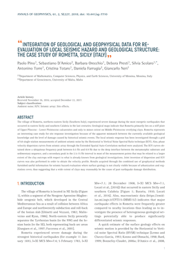 Integration of Geological and Geophysical Data for Re