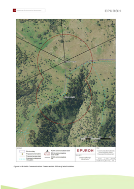 Figure 14-8 Radio Communication Towers Within 500 M of Wind Turbines