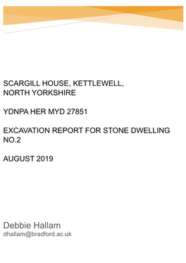 Scargill House Excavation Report 2019