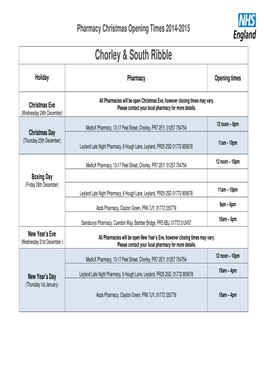 Chorley & South Ribble