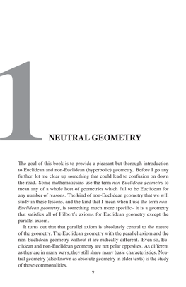 Neutral Geometry