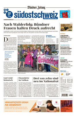 Nach Wahlerfolg: Bündner Frauen Halten Druck Aufrecht