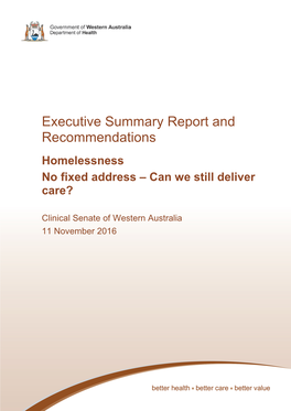 Homelessness No Fixed Address – Can We Still Deliver Care?