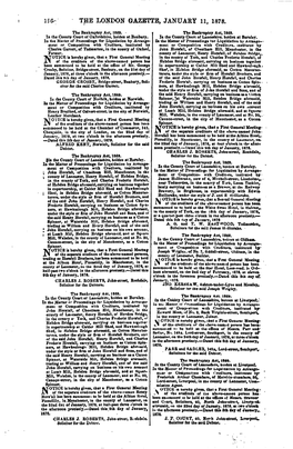 The London Gazette, January 11, 1878