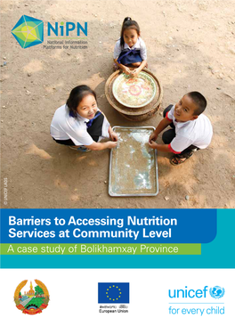 Barriers to Accessing Nutrition Services at Community Level